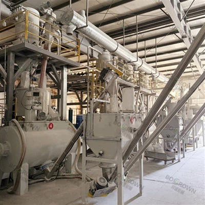 Sistema de alimentação centralizada de mistura de PVC